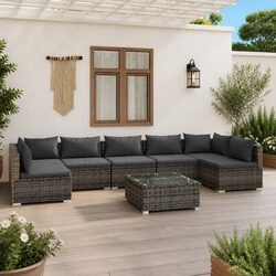Transform Your Outdoor Space with 8-Piece Lounge Set