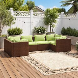 Outdoor Lounge Set - 6 Piece Modular Garden Furniture