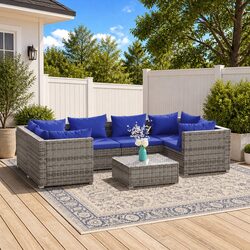 Enhance Your Outdoors with 7-Piece Garden Lounge Set