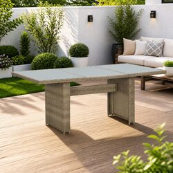 Enhance Your Patio with a Brown Rattan Dining Table