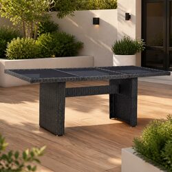 Enhance Your Patio with a Stylish Black Dining Table