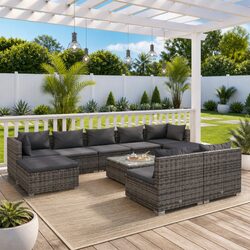Elevate Your Outdoor Space with a 10 Piece Lounge Set
