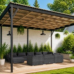 Transform Your Outdoor Space with This 10 Piece Lounge Set