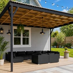 Elevate Your Outdoor Space with This 9-Piece Lounge Set