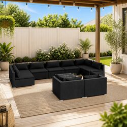 Transform Your Outdoor Space with 10 Piece Lounge Set