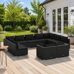 Enhance Your Outdoor Space with an 11-Piece Lounge Set