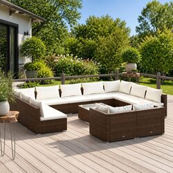 Transform Your Outdoor Space with 12-Piece Lounge Set