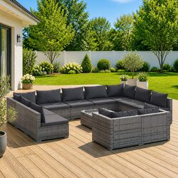 Transform Your Outdoor Space with 12 Piece Lounge Set