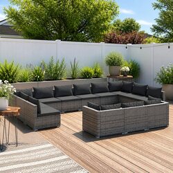 Elevate Your Outdoor Space with a 13-Piece Lounge Set
