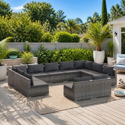 Transform Your Outdoor Space with 11 Piece Lounge Set