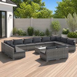 Transform Your Outdoor Space with 13 Piece Lounge Set