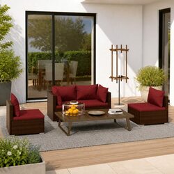 Elevate Your Outdoors with this Comfortable Garden Lounge Set