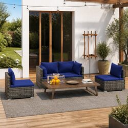Versatile Grey Outdoor Lounge Set for Relaxation