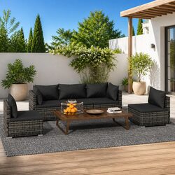 Elevate Your Outdoor Living with a Grey Rattan Lounge Set