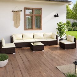 Enhance Your Outdoor Space with This 7-Piece Lounge Set