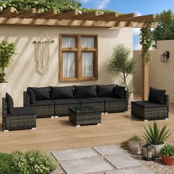Enhance Your Outdoors with 7-Piece Lounge Set