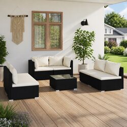 Chic 7 Piece Modular Garden Lounge Set for Outdoor Living