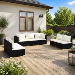 Enhance Your Outdoor Space with This 7-Piece Lounge Set