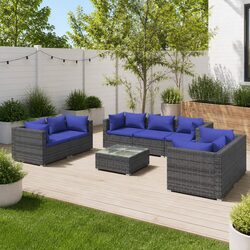 Elevate Your Outdoor Experience with this 8 Piece Lounge Set