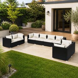 Elevate Your Outdoor Space with 8-Piece Lounge Set