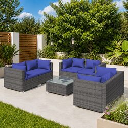 Enhance Your Outdoor Space with This 7-Piece Lounge Set