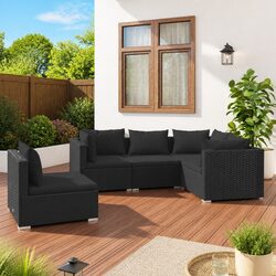 Elevate Your Outdoor Space with a 5-Piece Black Lounge Set
