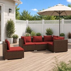 Transform Your Outdoor Space with a 5 Piece Lounge Set