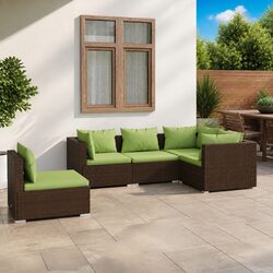 Enhance Your Outdoor Living with a 5-Piece Lounge Set