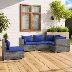 Stylish 5 Piece Garden Lounge Set for Outdoor Living