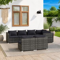 Comfortable 9 Piece Outdoor Lounge Set with Adjustable Table