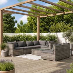Transform Your Outdoor Space with an 8 Piece Lounge Set