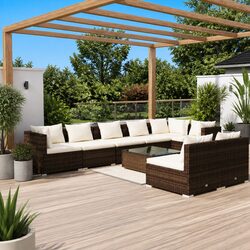 Elevate Your Outdoor Space with the 9 Piece Garden Lounge Set