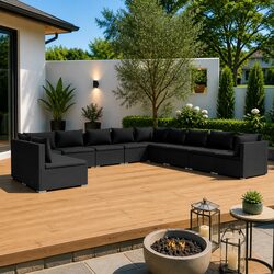 Elevate Your Outdoor Space with 11 Piece Lounge Set