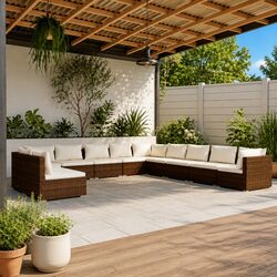 Enhance Your Outdoor Living with This 11-Piece Lounge Set