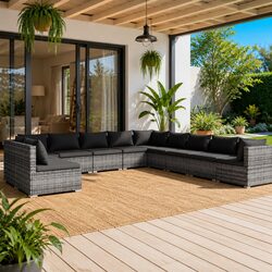 Transform Your Patio with an 11-Piece Lounge Set