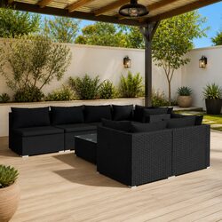 Elevate Your Outdoor Space with This 8 Piece Lounge Set