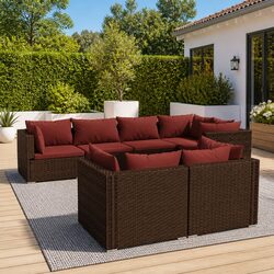 Versatile Outdoor Garden Lounge Set with Removable Cushions
