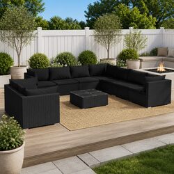 Enhance Your Outdoor Space with This 10 Piece Lounge Set