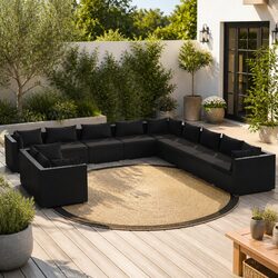 Enhance Your Outdoor Space with 11 Piece Lounge Set