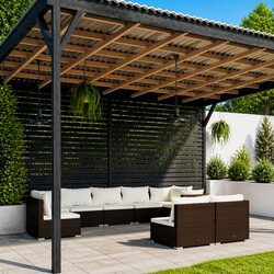 Enhance Your Outdoor Living with This 9-Piece Lounge Set