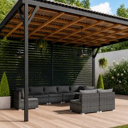 Enhance Your Outdoor Space with a 9-Piece Lounge Set