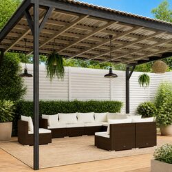 Elevate Your Outdoor Space with This 9 Piece Lounge Set