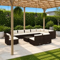 Transform Your Outdoor Space with 11-Piece Lounge Set