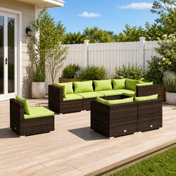 Elevate Your Outdoor Space with 8-Piece Lounge Set