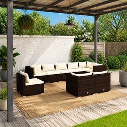 Elevate Your Garden with This 9 Piece Modular Lounge Set