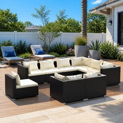 Transform Your Outdoor Space with a 9 Piece Lounge Set