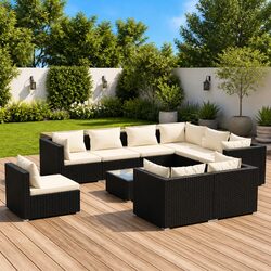 Elevate Your Outdoor Space with This 10-Piece Lounge Set