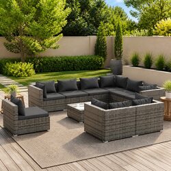 Transform Your Outdoor Space with a 10-Piece Lounge Set