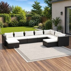 Elevate Your Outdoor Space with a 9-Piece Garden Lounge Set