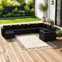 Enhance Your Outdoor Living with This 10 Piece Lounge Set